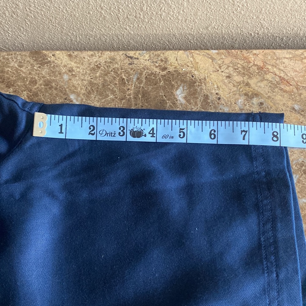 Lauren Ralph Lauren, Sz 20W, Dark Navy Blue Elastic Waste w/ tie wrap, 4-pockets - Picture 11 of 16